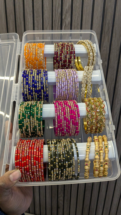 Crystal bangles combo with siders