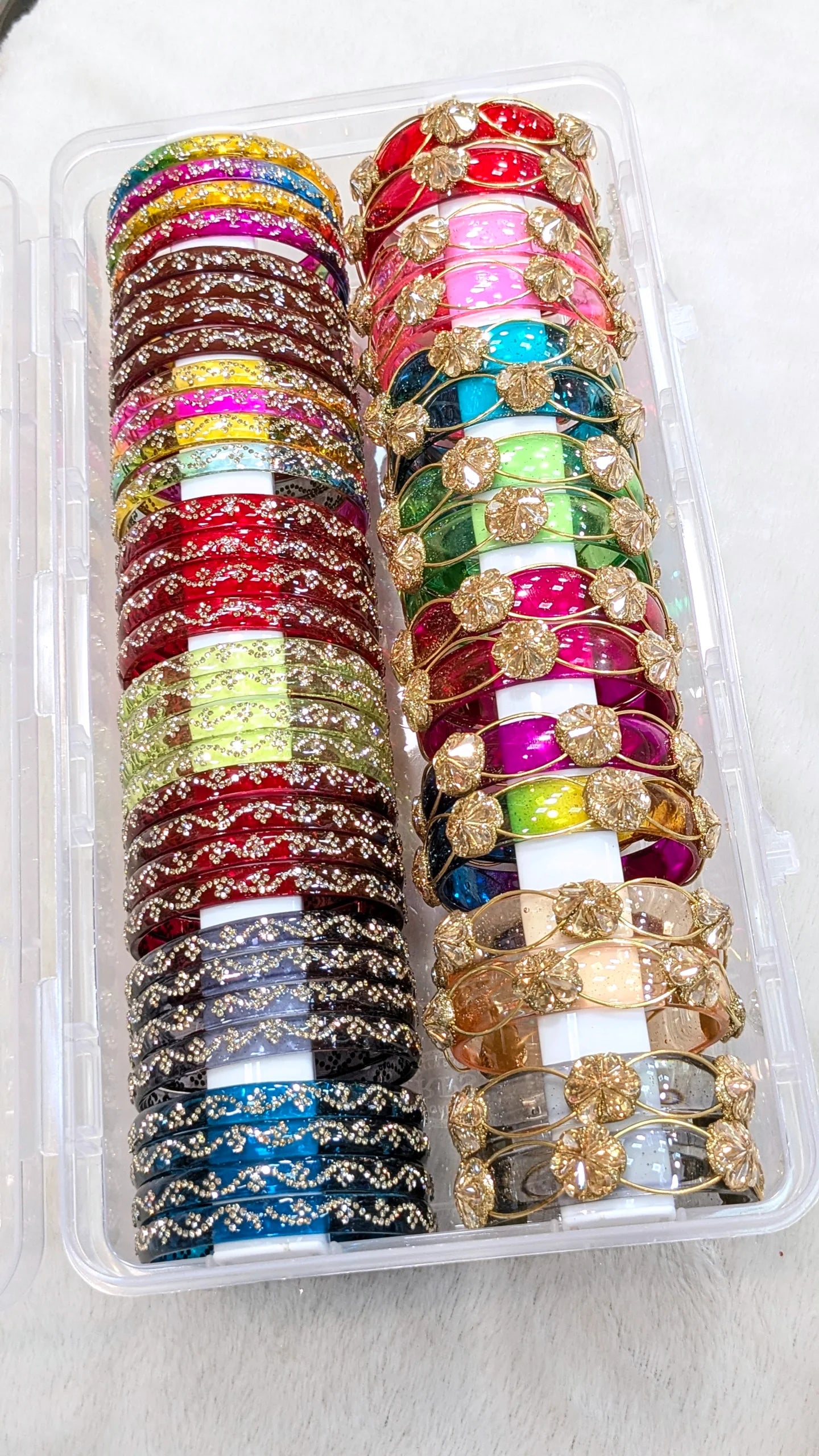 Festival glass bangles combo