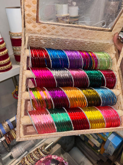 Jelly Bangles With 24 diamond bangles in box