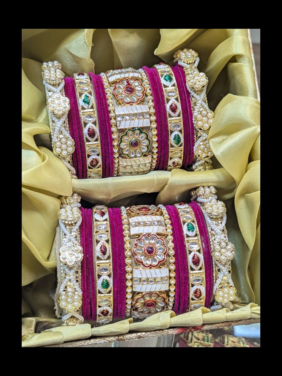 New meena kari bangles set
