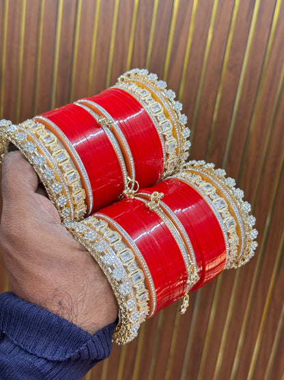 🔥 KARWA CHAUTH SPECIAL – DESIGNER BANGLES SET 🔥