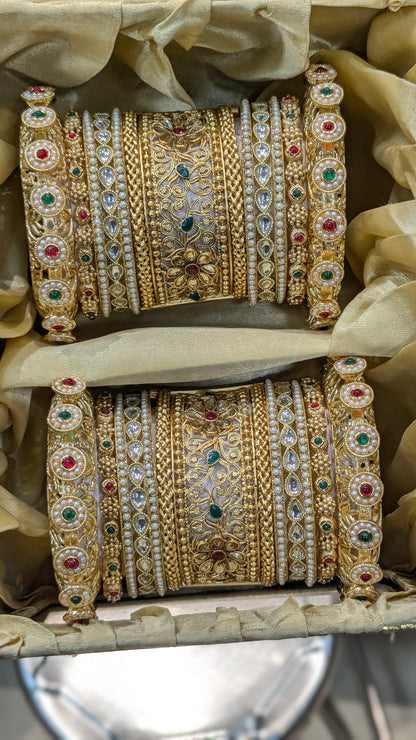 Rajwadi bridal bangles
