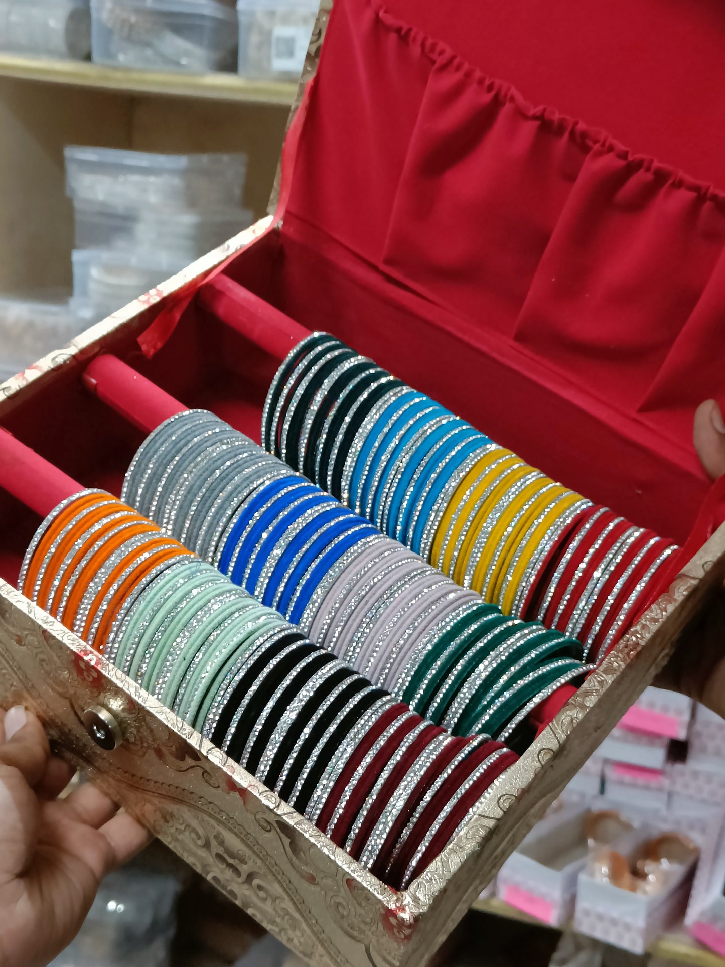 12 bangles set of velvet