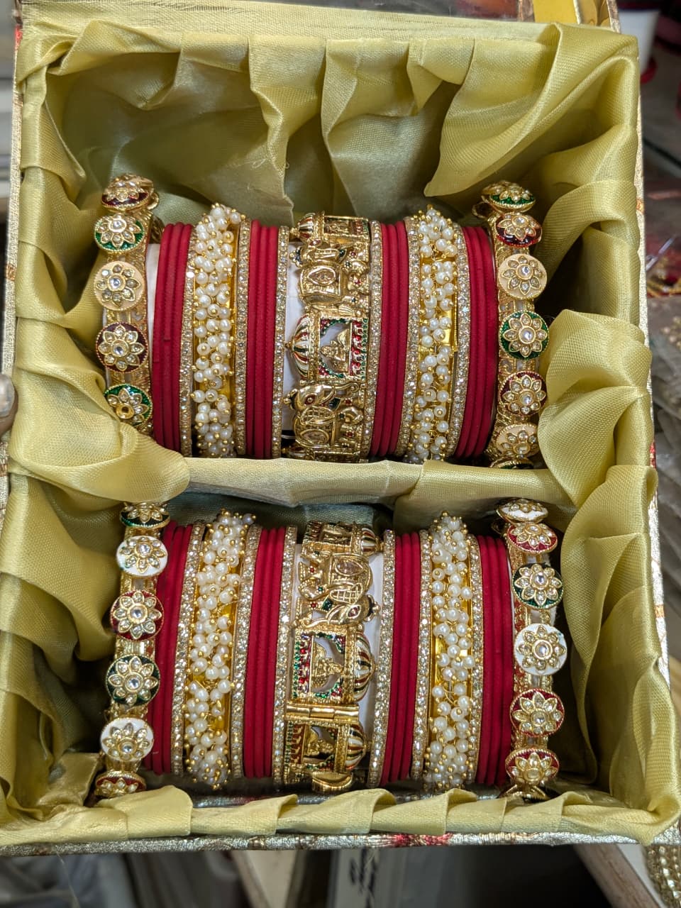 premium quality Rajwadi bridal 
Bangles