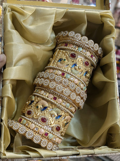 PEACOCK BRIDAL BANGLES