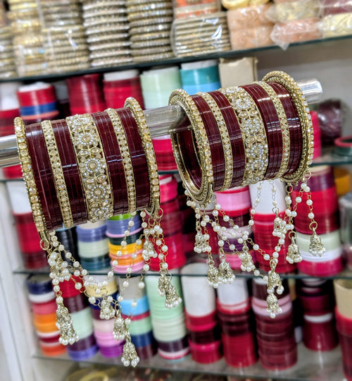 Punjabi jhallar bridal bangles