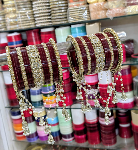 Punjabi jhallar bridal bangles