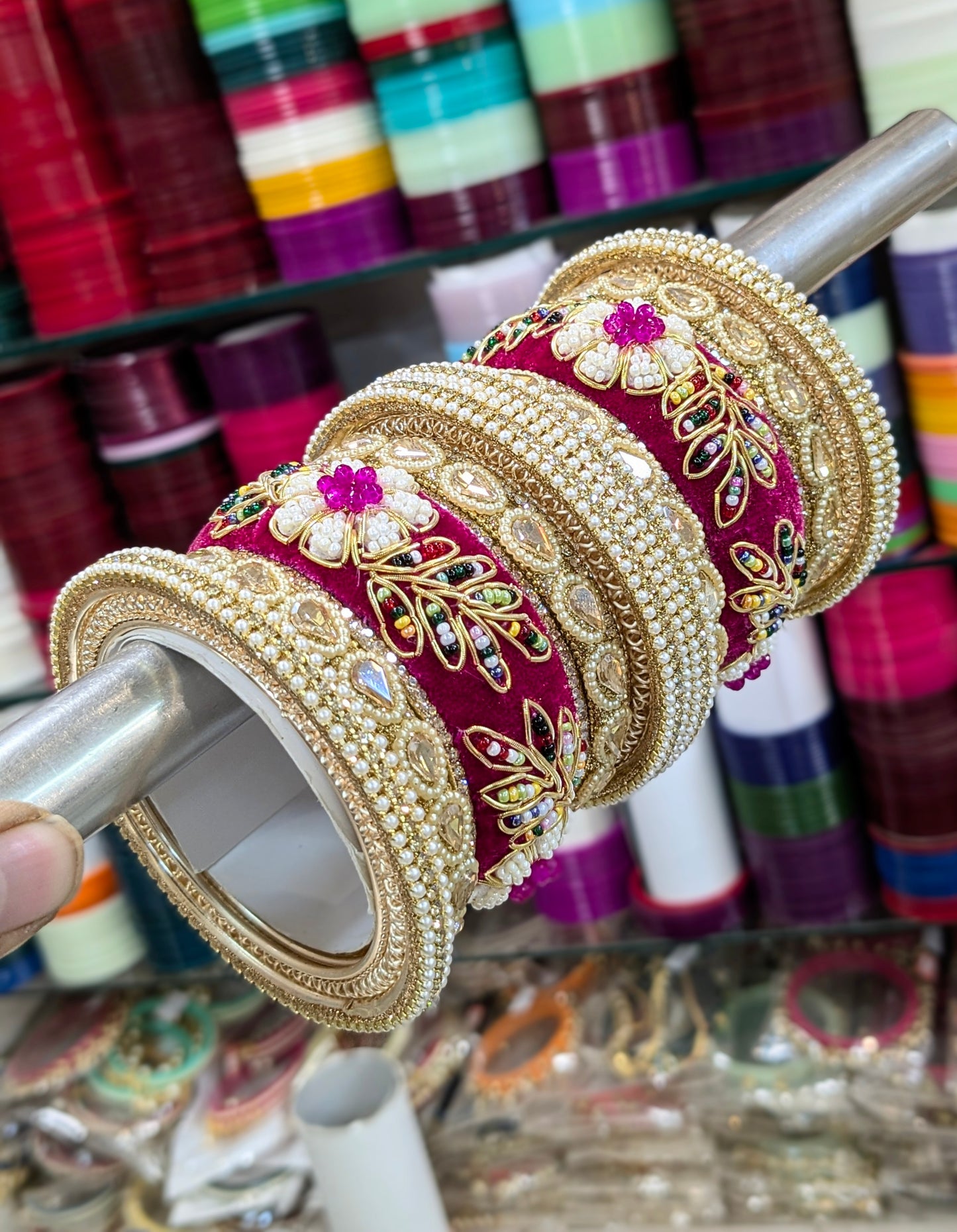 HANDWORK VELVET BANGLES