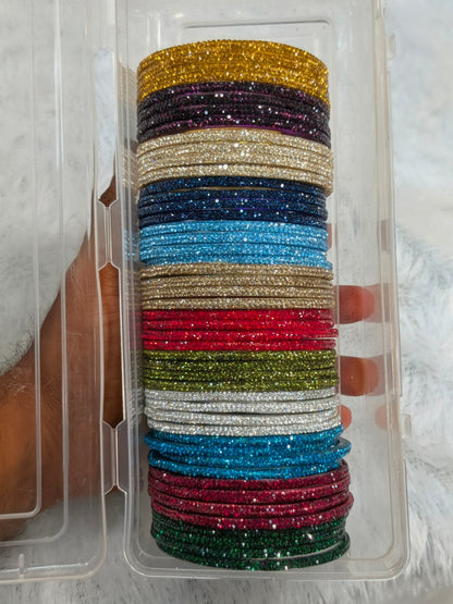 Color to color glass bangles