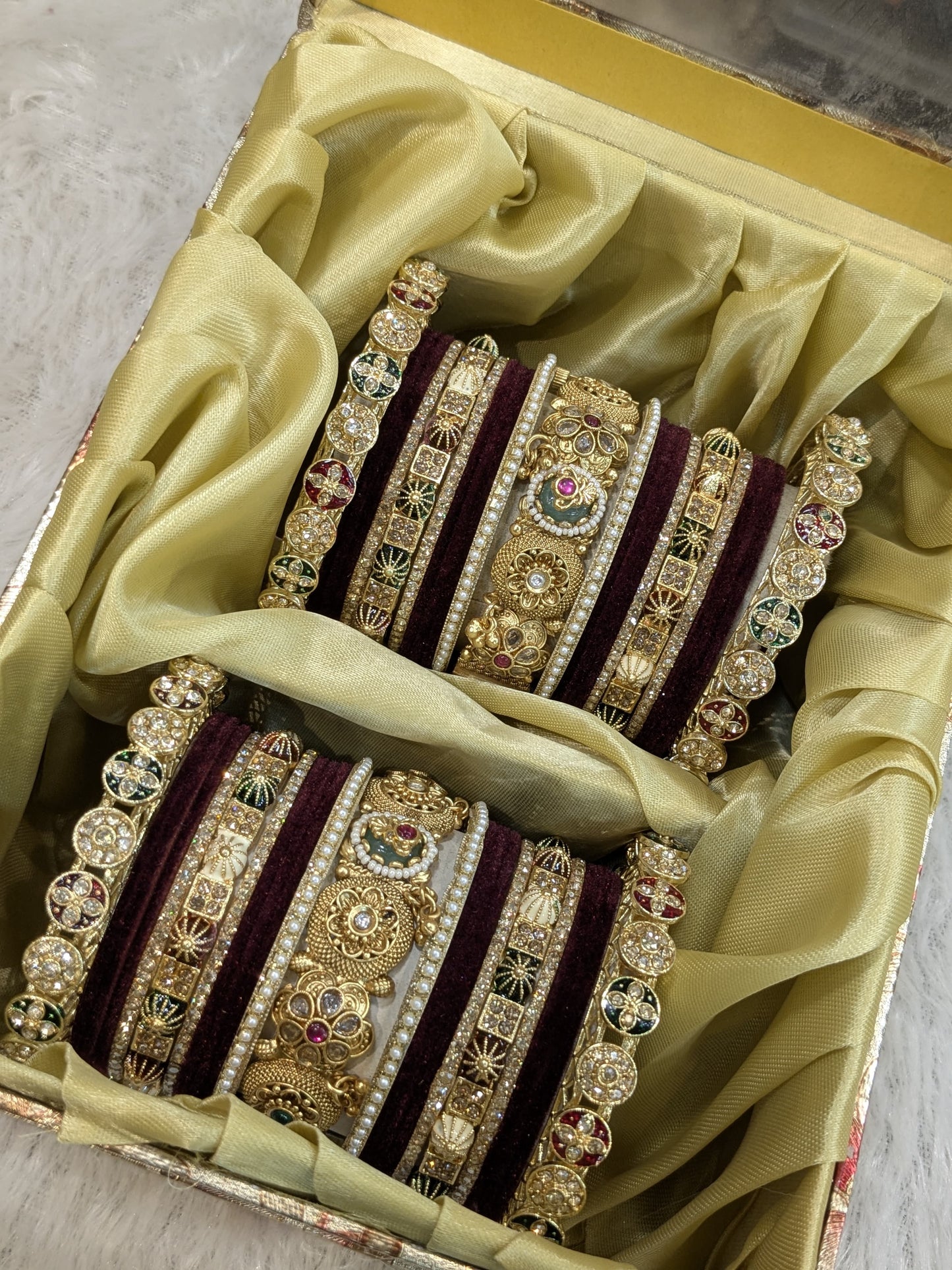 New kundan Polki With marron