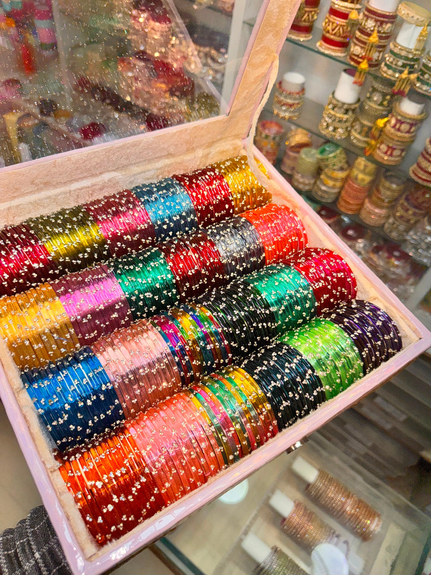 NEW BEAUTIFUL JELLY BANGLES COMBO - 24 Bangles with Premium Organizer Box