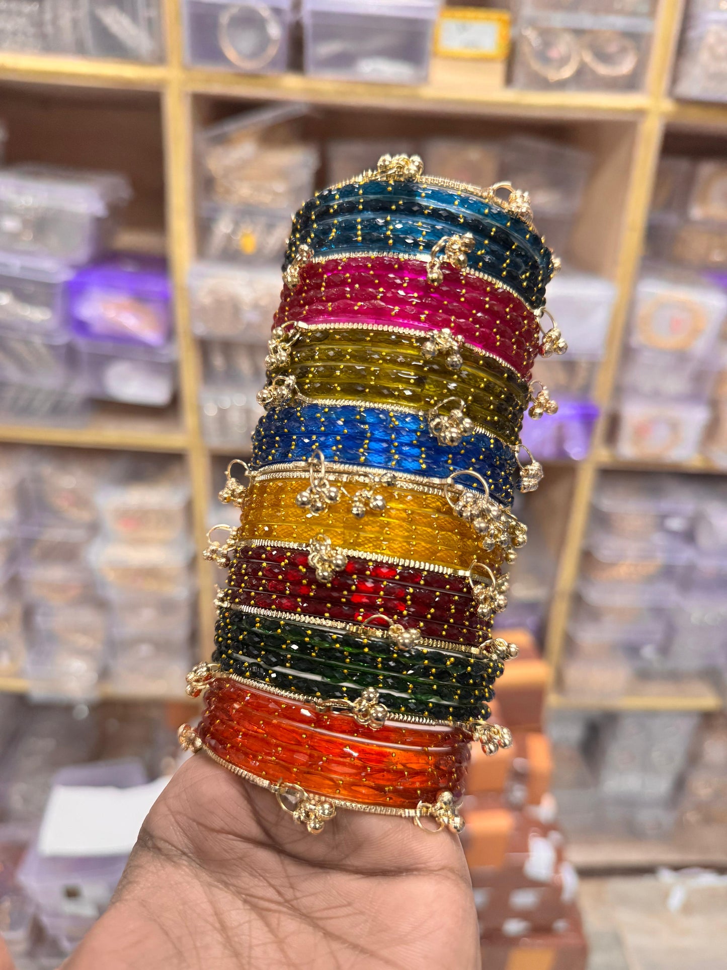 NEW TRENDING RAINDROP BANGLES 
Trending 8 color box