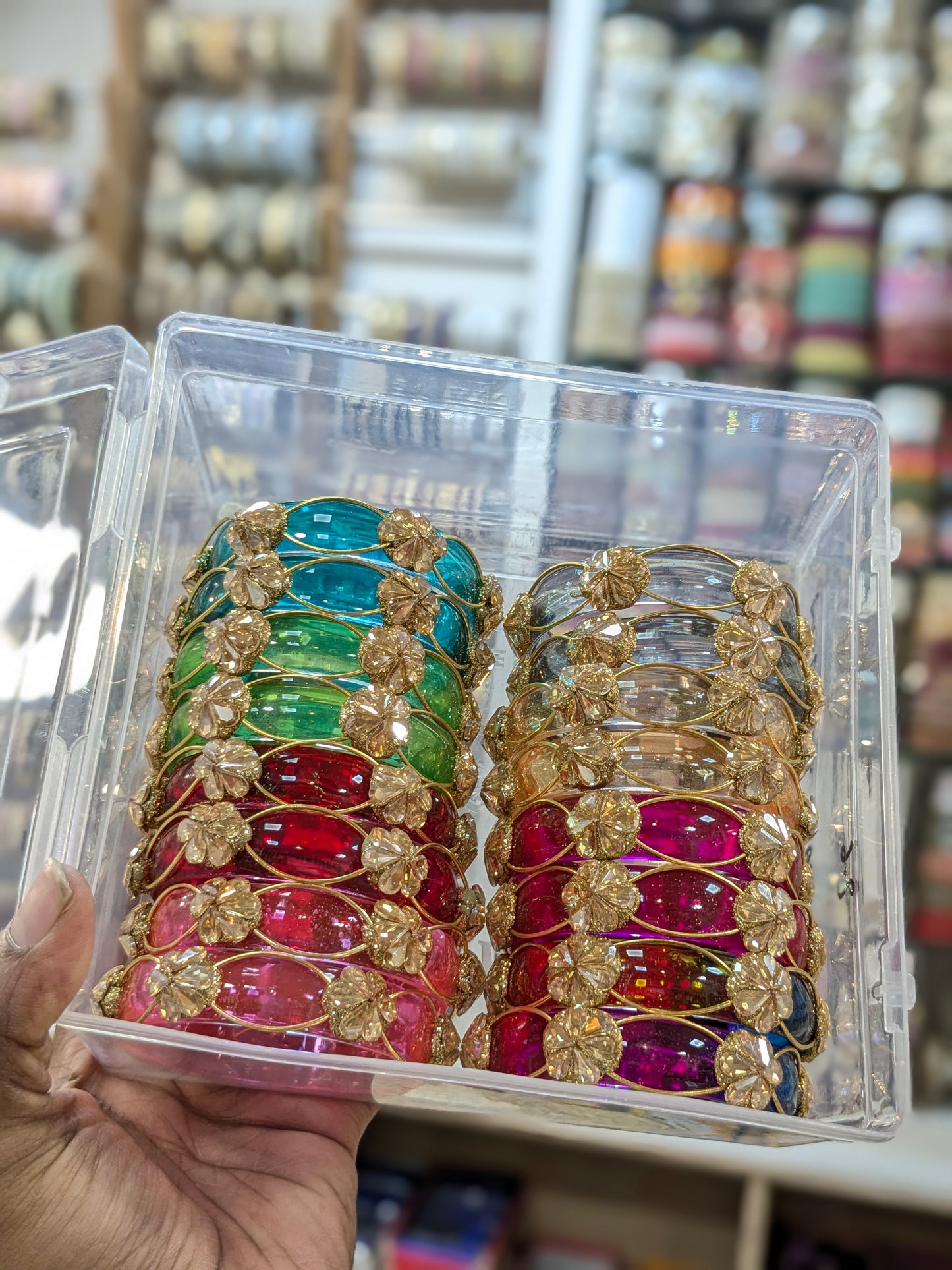 Glass flower kada