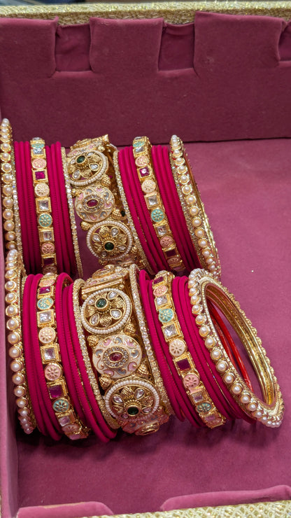 RANI RAJWADI BANGLES SET