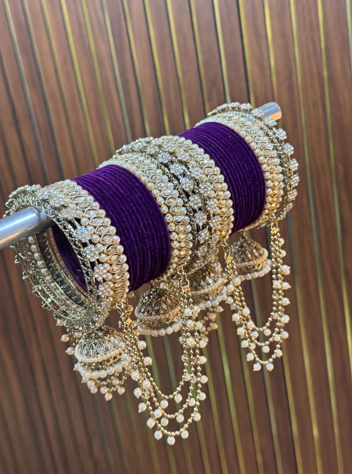 NEW JHUMKHA JOINT LATKAN BANGLES SET