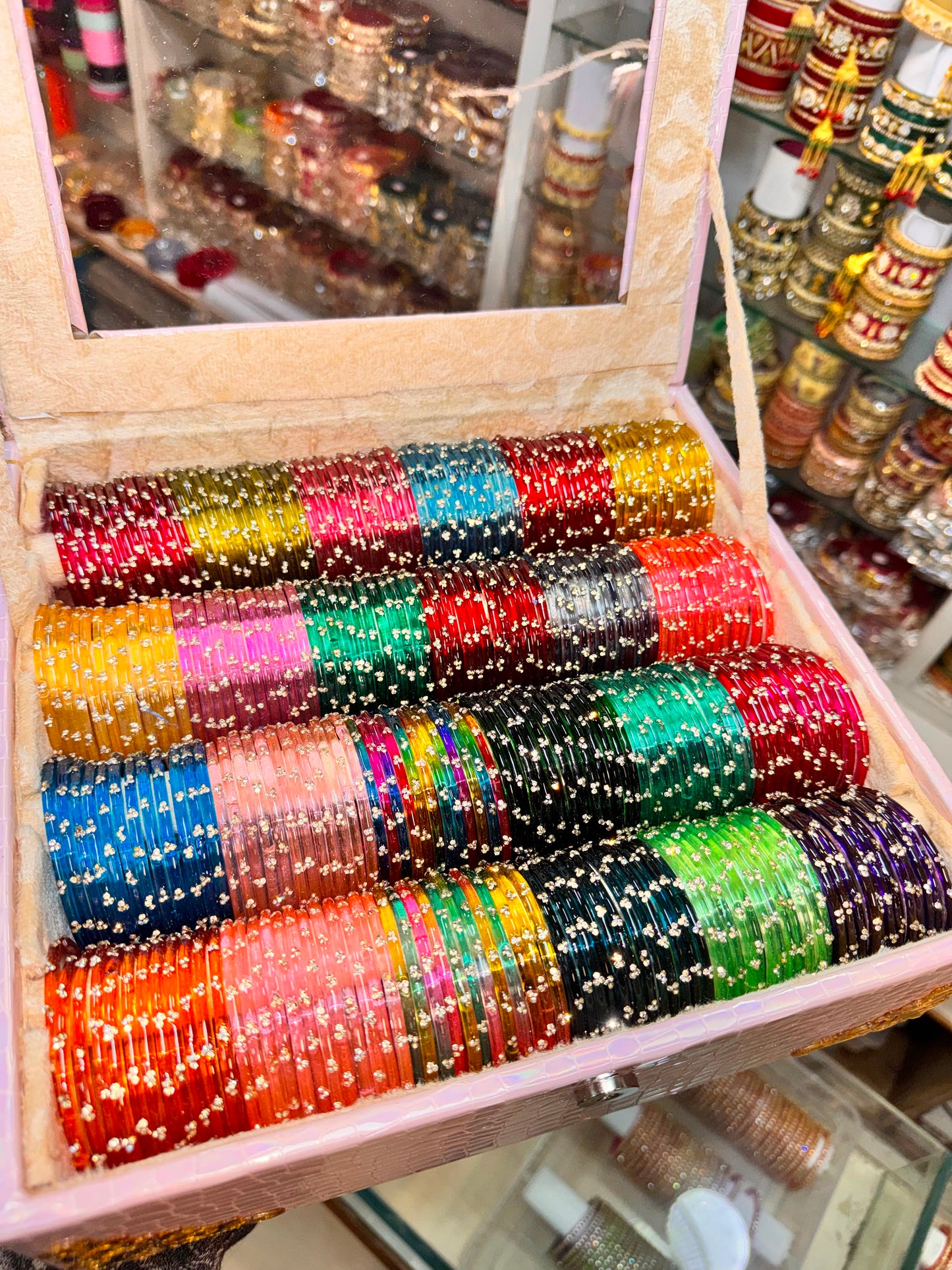 NEW BEAUTIFUL JELLY BANGLES COMBO - 24 Bangles with Premium Organizer Box