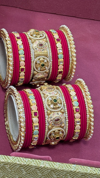 RANI RAJWADI BANGLES SET