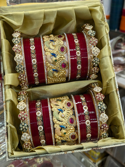Peacock bridal special bangles