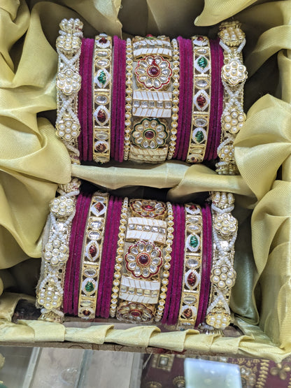 New meena kari bangles set