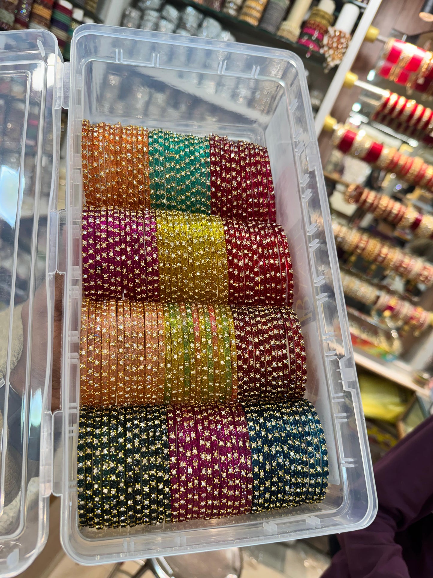 Premium glass bangles 12 dozen 
Lotus bangles (raindrop)