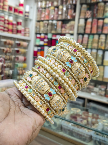 OFF WHITE MULTY BANGLES SET