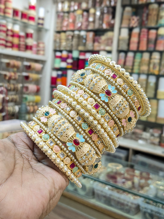 OFF WHITE MULTY BANGLES SET