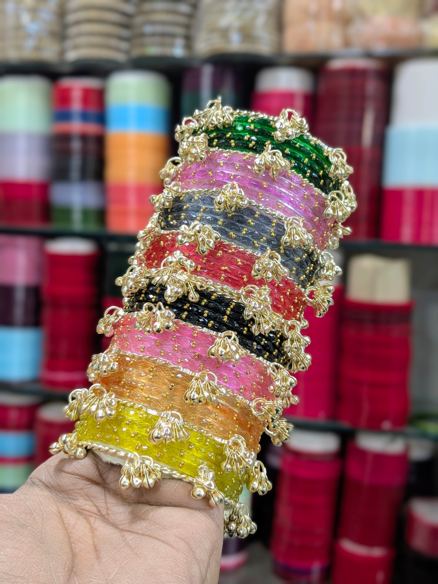 Raindrop premium Kashmiri bangles set