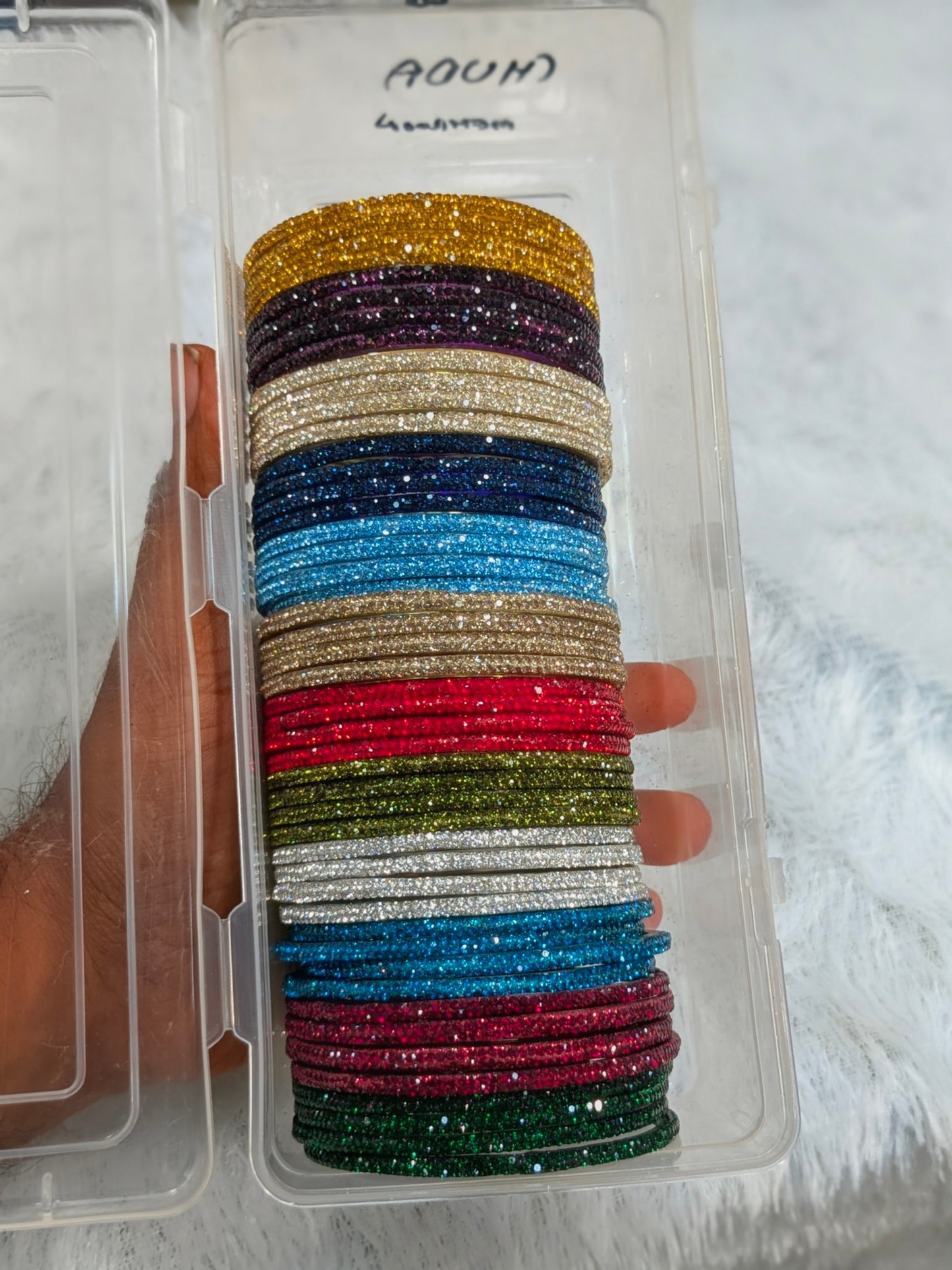 Color to color glass bangles
