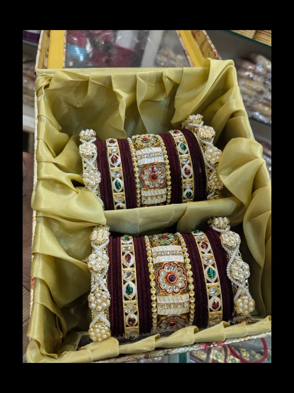 New meena kari bangles set