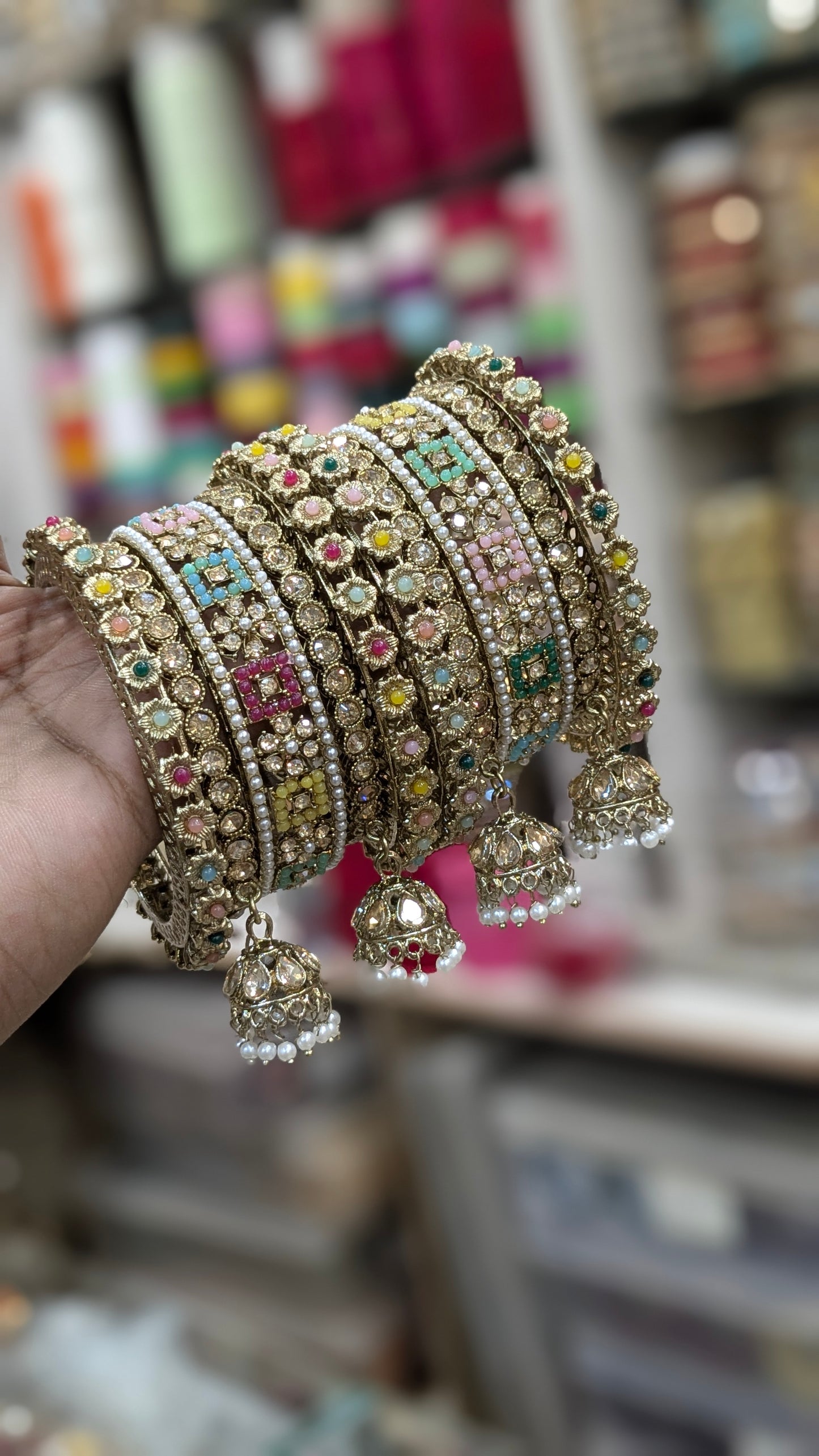 Jhumkhi bangles set
