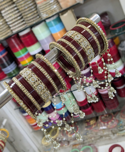 Punjabi jhallar bridal bangles