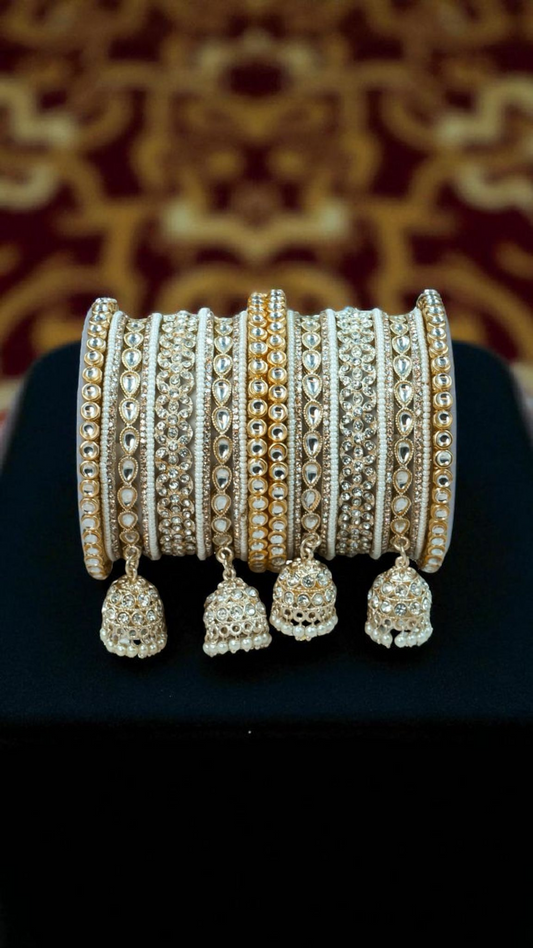 Golden bangles set