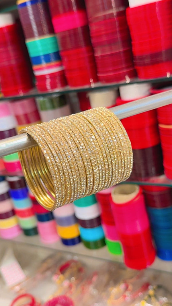 Shadow diamond bangles