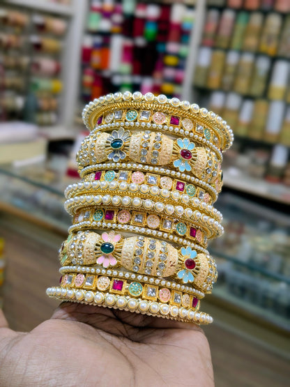 OFF WHITE MULTY BANGLES SET