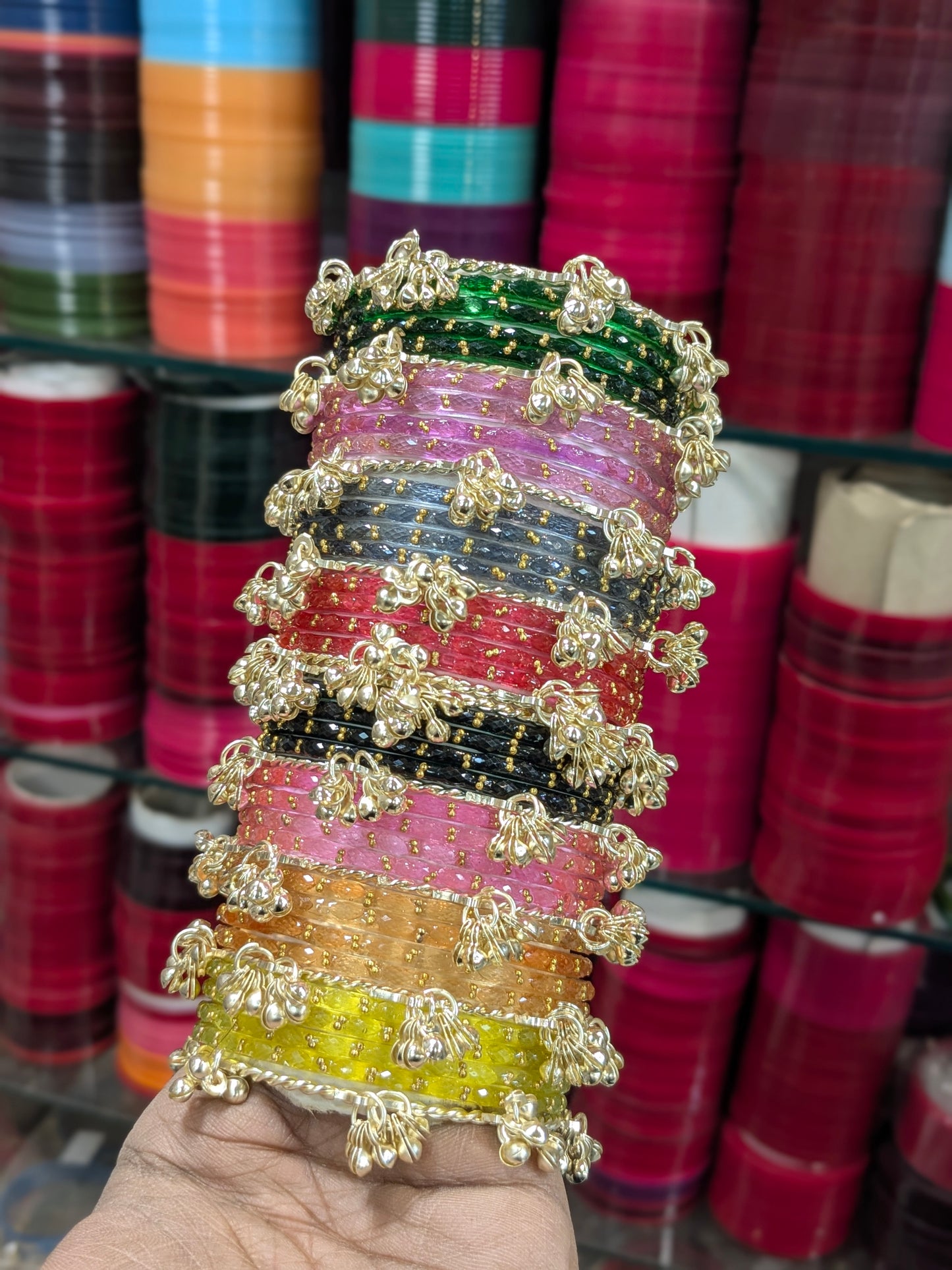 Raindrop premium Kashmiri bangles set