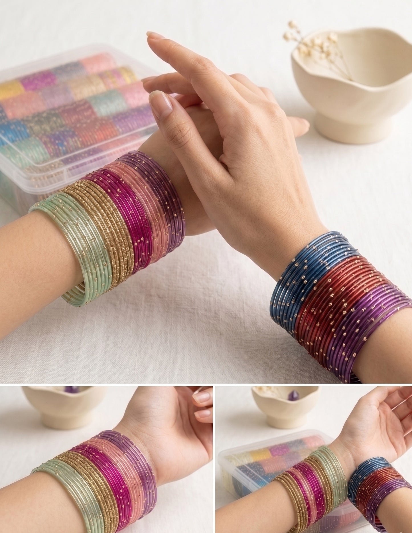 NEW RAINDROP JELLY BANGLES