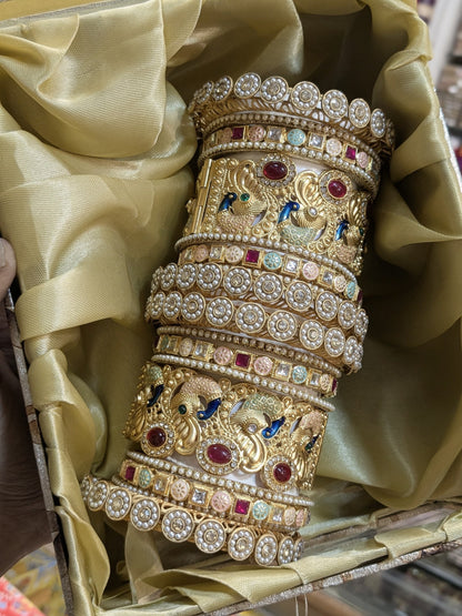 PEACOCK BRIDAL BANGLES