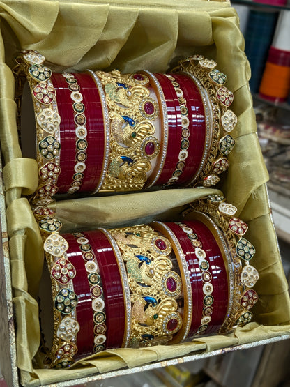 Peacock bridal special bangles