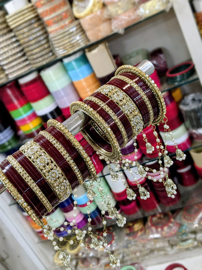 Punjabi jhallar bridal bangles