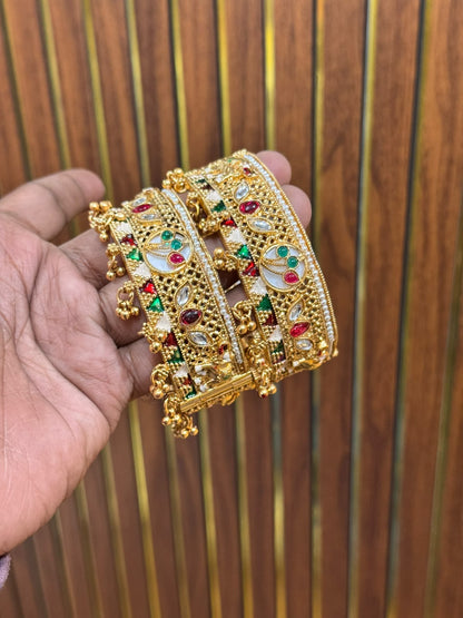 New Copper Polki Kada(2pcs)