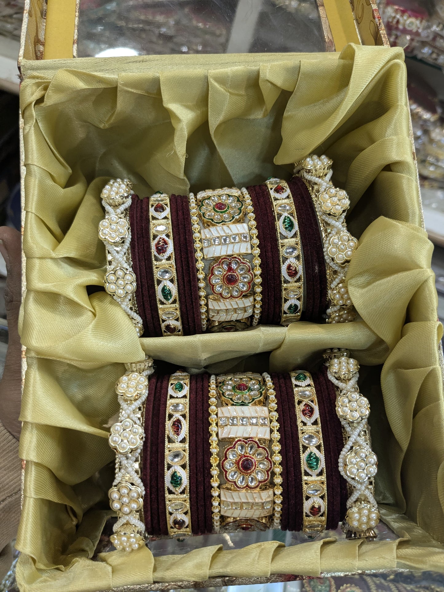 New meena kari bangles set