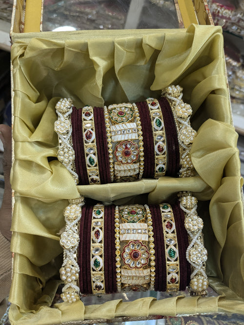 New meena kari bangles set