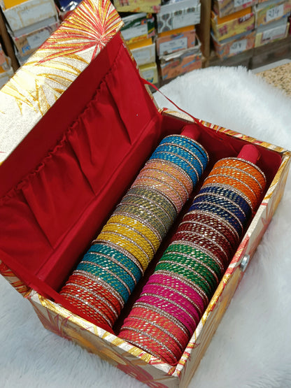 Chandni chudi set with bangle box