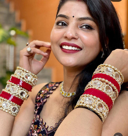 KUNDAN BRIDAL BANGLES