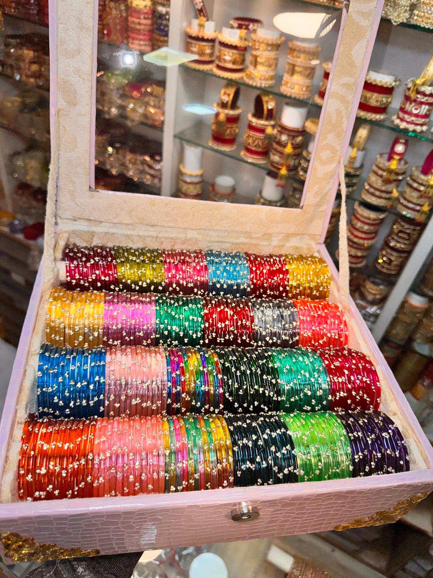 NEW BEAUTIFUL JELLY BANGLES COMBO - 24 Bangles with Premium Organizer Box