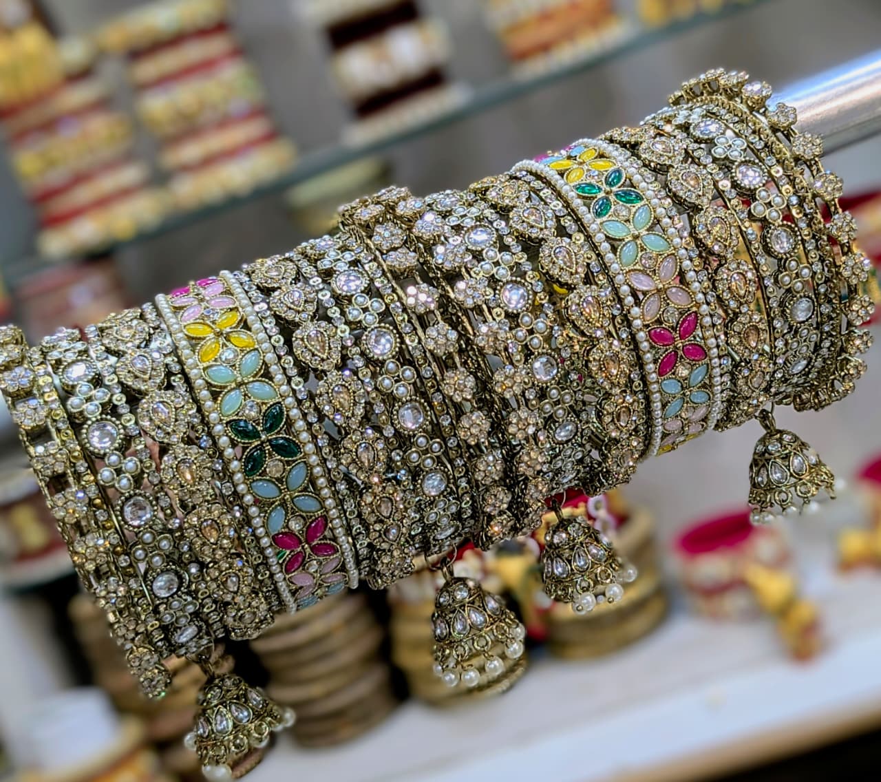 Copper multy bangles set