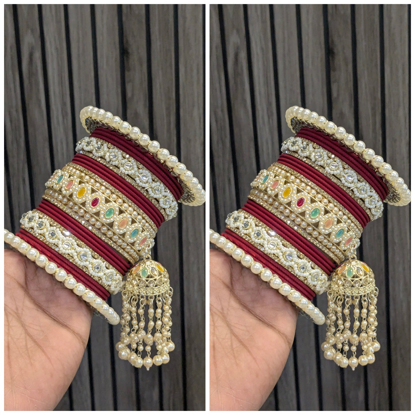 Trending polki bridal bangles