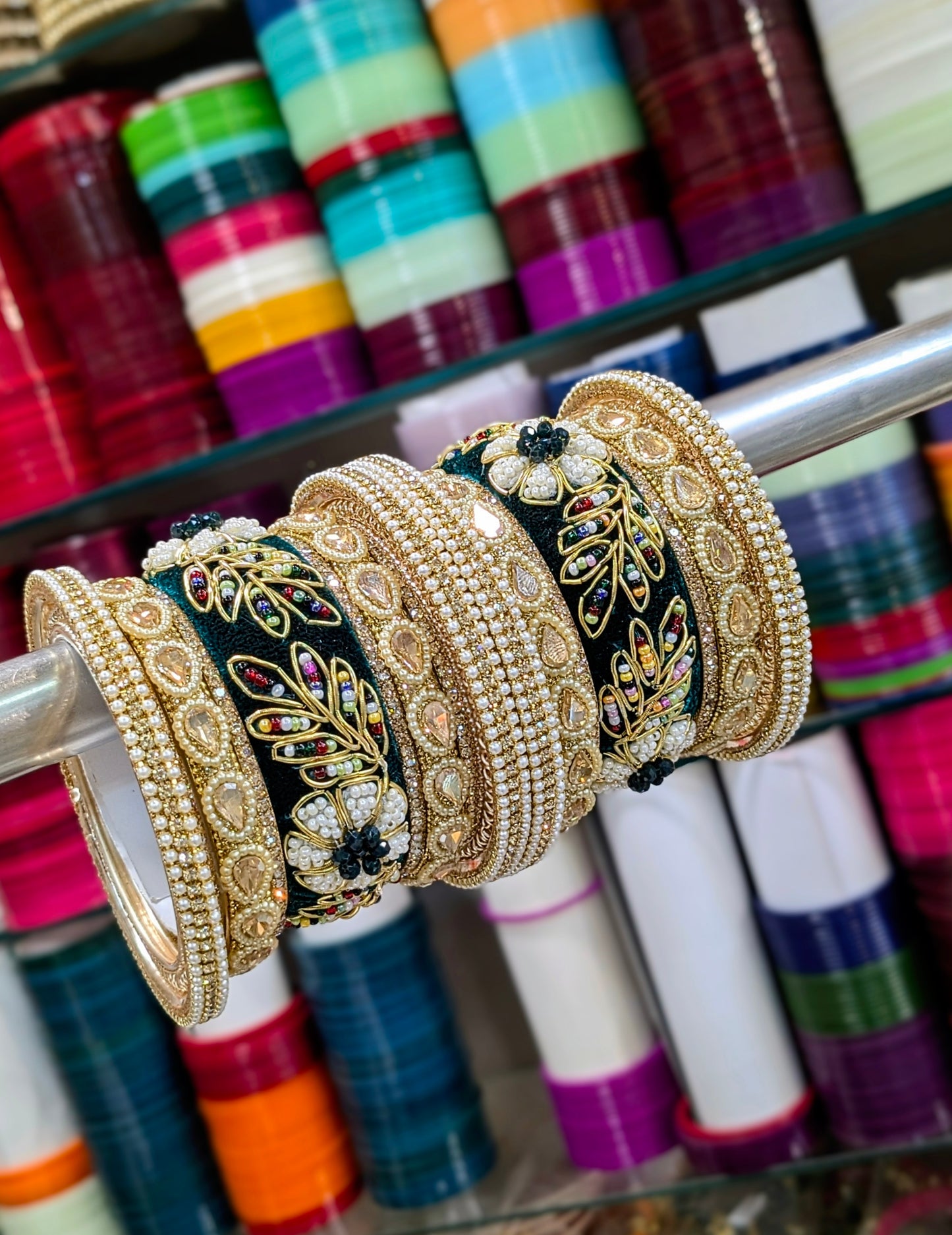 HANDWORK VELVET BANGLES