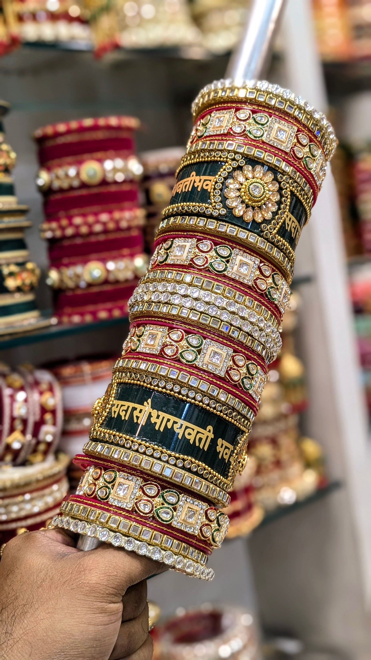 Rajwadi sada sobhagyawati bangles