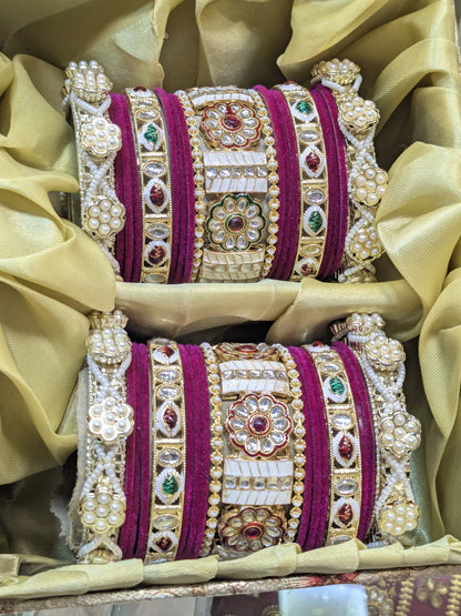 New meena kari bangles set